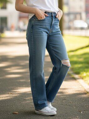 Zara Basic Denim Z1975 Mid Rise Skinny Fit size 4